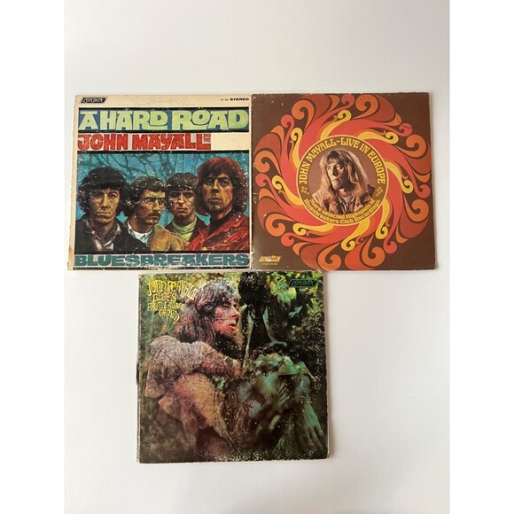 John Mayall Hard Road / Live In Europe / Blues From Laurel Canyon LP Lot VG/G+ - Picture 1 of 6